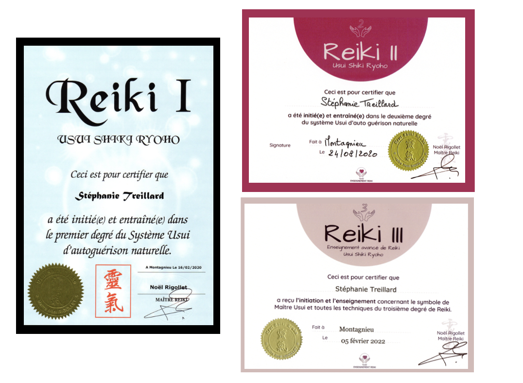 diplôme de reiki